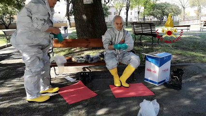 Verona - Sanificata residenza per anziani (09.04.20)
