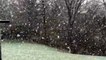 Late-season snow falls on Ohio