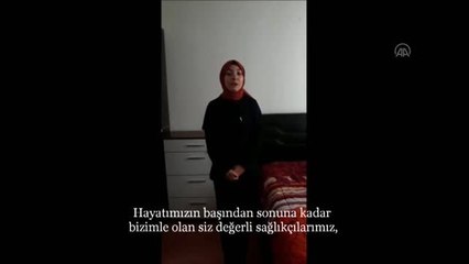 Скачать видео: Meslek lisesi mezunları, sağlık çalışanları için kısa film hazırladı