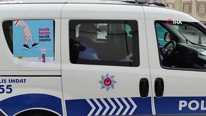 Polisten vatandaşa klipli 'evde kal' çağrısı