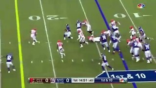 Saquon Barkley goes 40 yards on his first NFL Carry (2018).