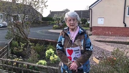 99-year-old joins in NHS clap