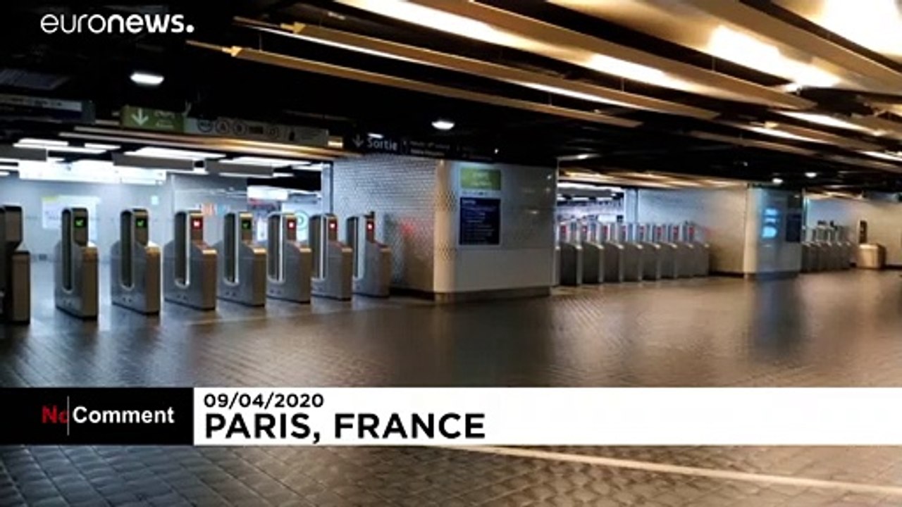 Pariser Metrostationen stehen leer