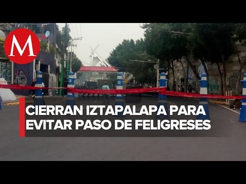 Iztapalapa sin fieles en Jueves Santo