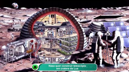 Nasa quer construir telescópio em cratera da Lua