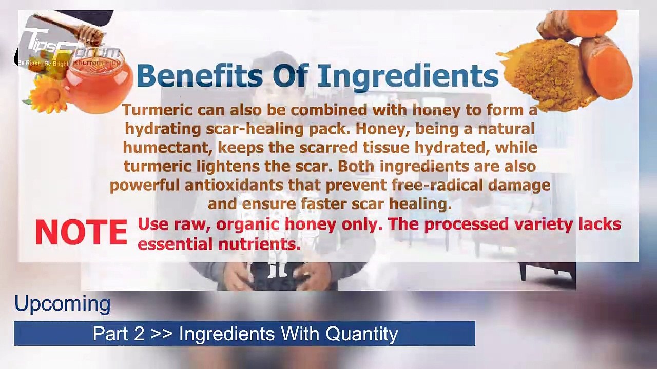 Turmeric and Honey for Acne Scar Removal - Step By Step
