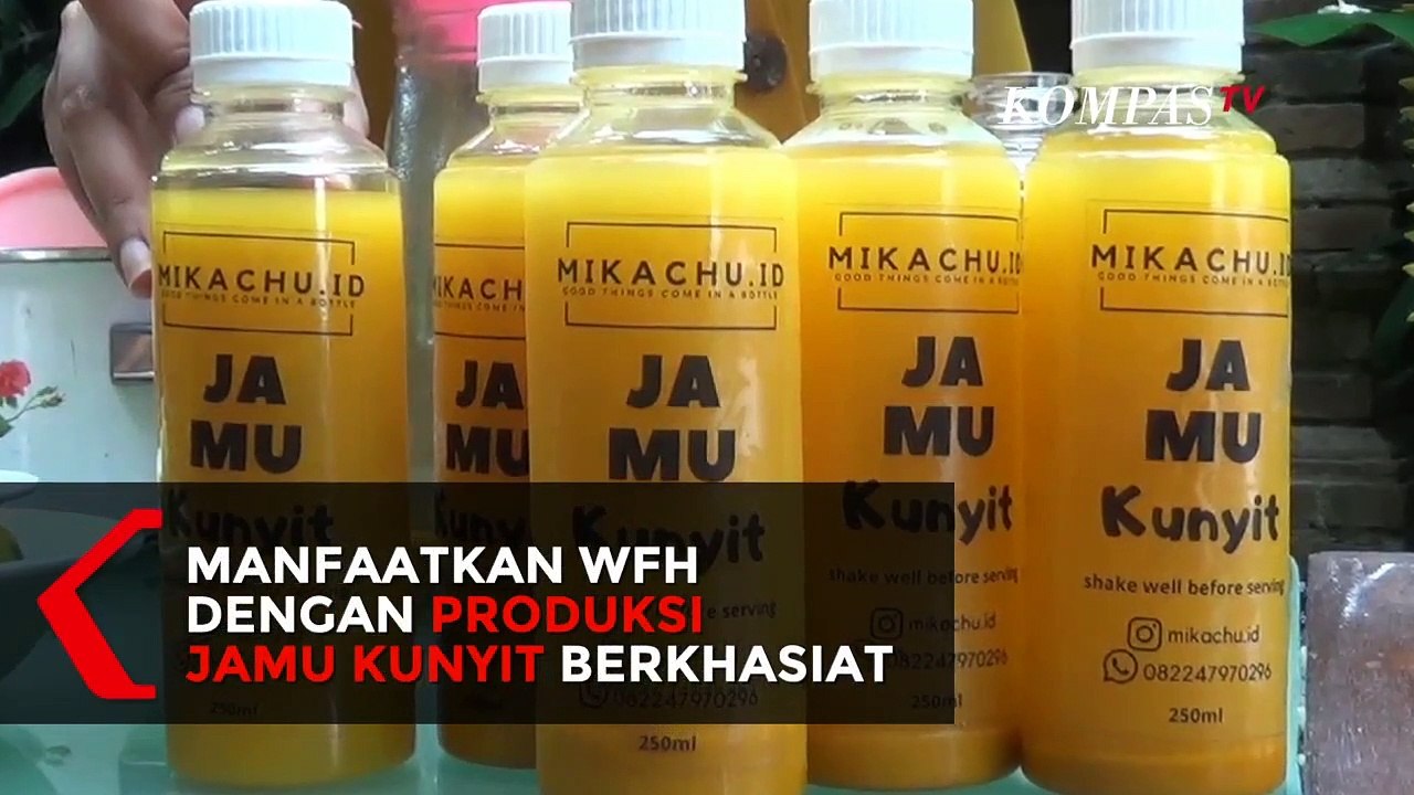Manfaatkan WFH Dengan Produksi Jamu Kunyit