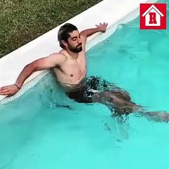 Así es el duro entrenamiento de Rodolfo Pizarro en una piscina