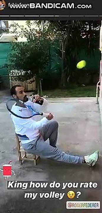 La divertente risposta di Fabio Fognini a Roger Federer (Credit: Instagram)