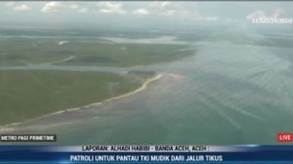 Polda Aceh Patroli Laut dan Udara di Pesisir Aceh Tamiang