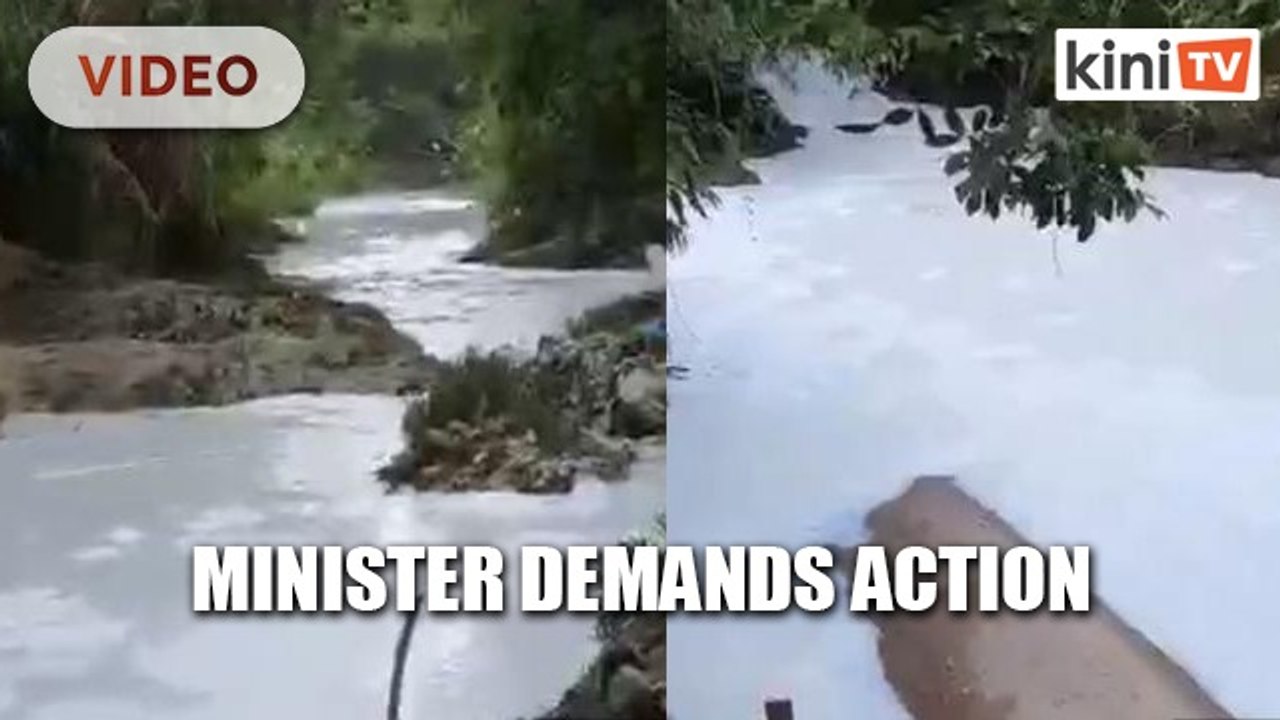 Video of polluted river in Perak horrifies minister