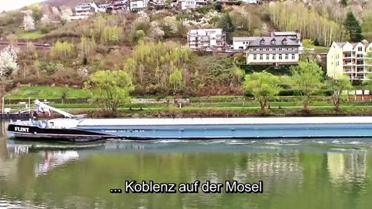 Ein Schiff in Cochem