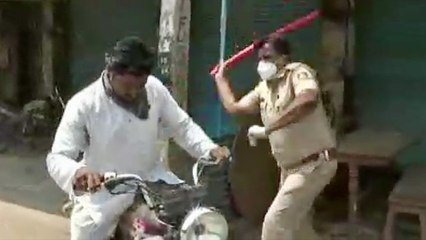CRAZY - Indian Cops Whack Corona Curfew Breakers With Sticks