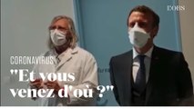 Emmanuel Macron rencontre le professeur Didier Raoult et ses étudiants à Marseille
