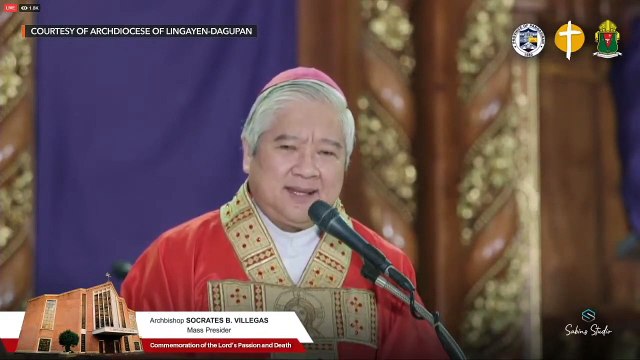 Archbishop Soc Villegas delivers homily for Good Friday 2020