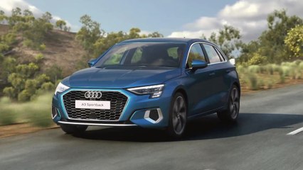 Audi A3 Sportback - 48V mild hybrid system Animation