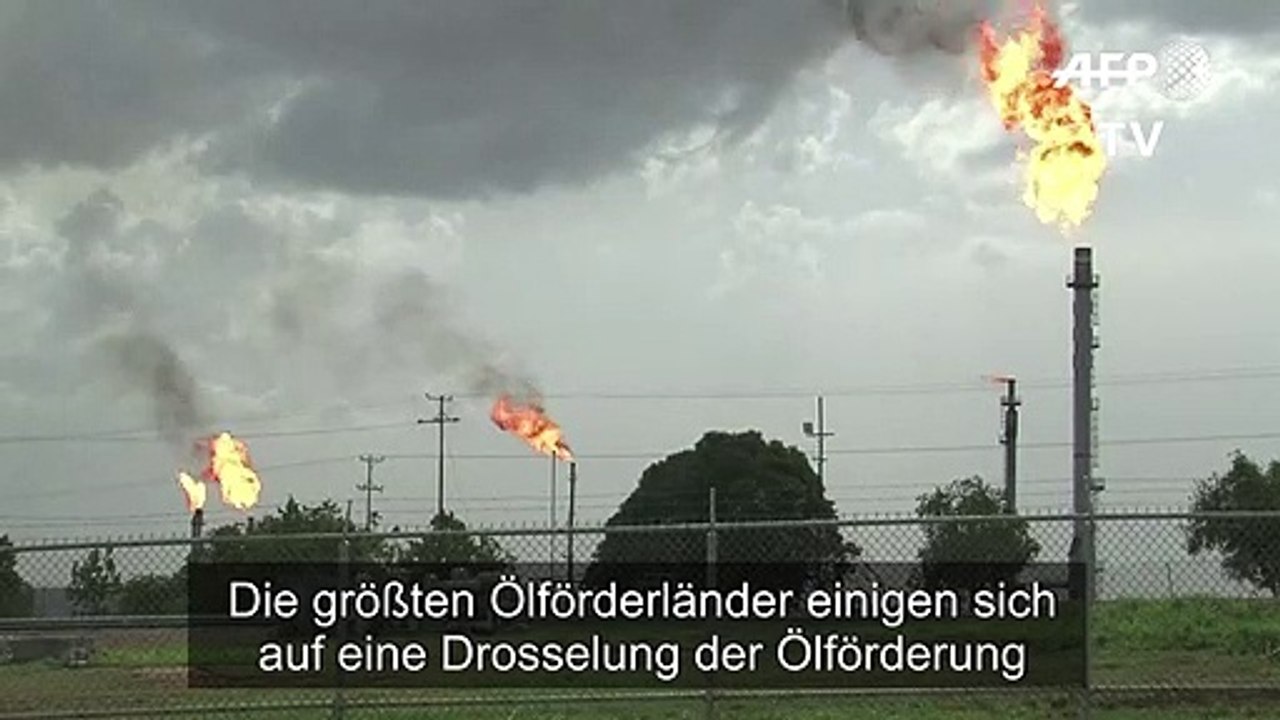 Große Ölförderländer vereinbaren drastische Senkung der Produktion