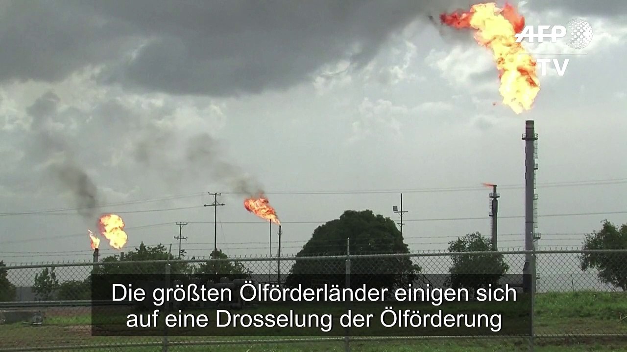 Große Ölförderländer vereinbaren drastische senkung der produktion