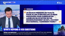 Je devais prendre le Thalys et pour l'annuler, on me propose un remboursement de 50%, est-ce normal? BFMTV répond à vos questions