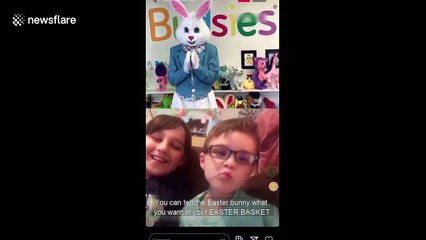 Kids meet Easter Bunny virtually while social distancing