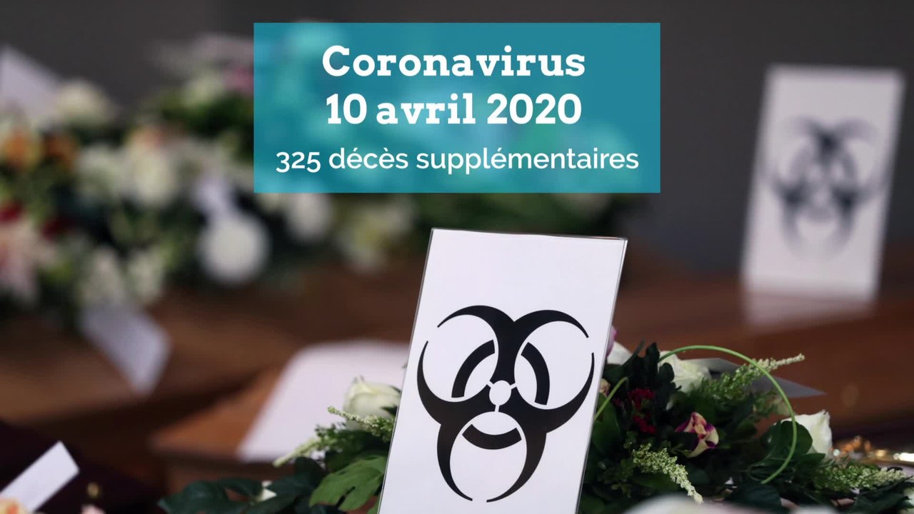 Coronavirus, 10 avril 2020 : 325 décès supplémentaires