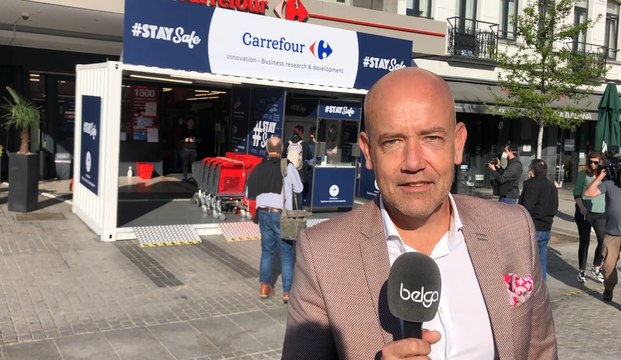 Unité de désinfection des magasins Carrefour: On a essayé de répondre au mieux à tout ce qui est hygiène ... au niveau du consommateur