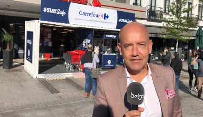 Unité de désinfection des magasins Carrefour: "On a essayé de répondre au mieux à tout ce qui est hygiène ... au niveau du consommateur"