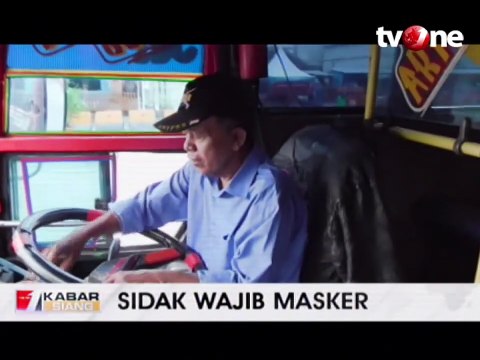 Dishub Sidak Wajib Pakai Masker di Terminal Senen