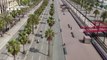 Espagne: Les images aériennes des rues totalement désertes de Barcelone
