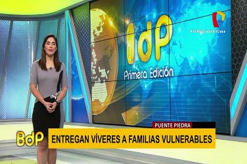 Municipalidad de Puente Piedra entrega canastas a familias en extrema pobreza