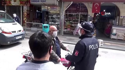 Uygulama yapan polislere pastalı sürpriz