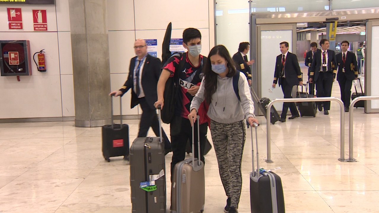 Barajas recibe diferentes vuelos internacionales