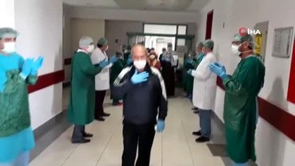 Korona virüsü yendiler, alkışlarla taburcu oldular