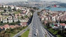 İstanbul'un cuma trafiğinde koronavirüs sakinliği