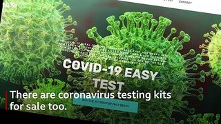 Coronavirus tests and masks sold by fraudsters online