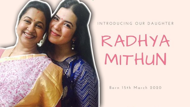 Radhika Sarathkumar best tribute from daughter Rayane | Radhya Mithun