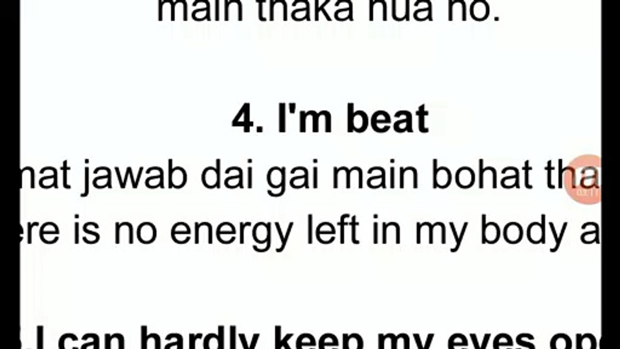 07 ways to say that you are tired