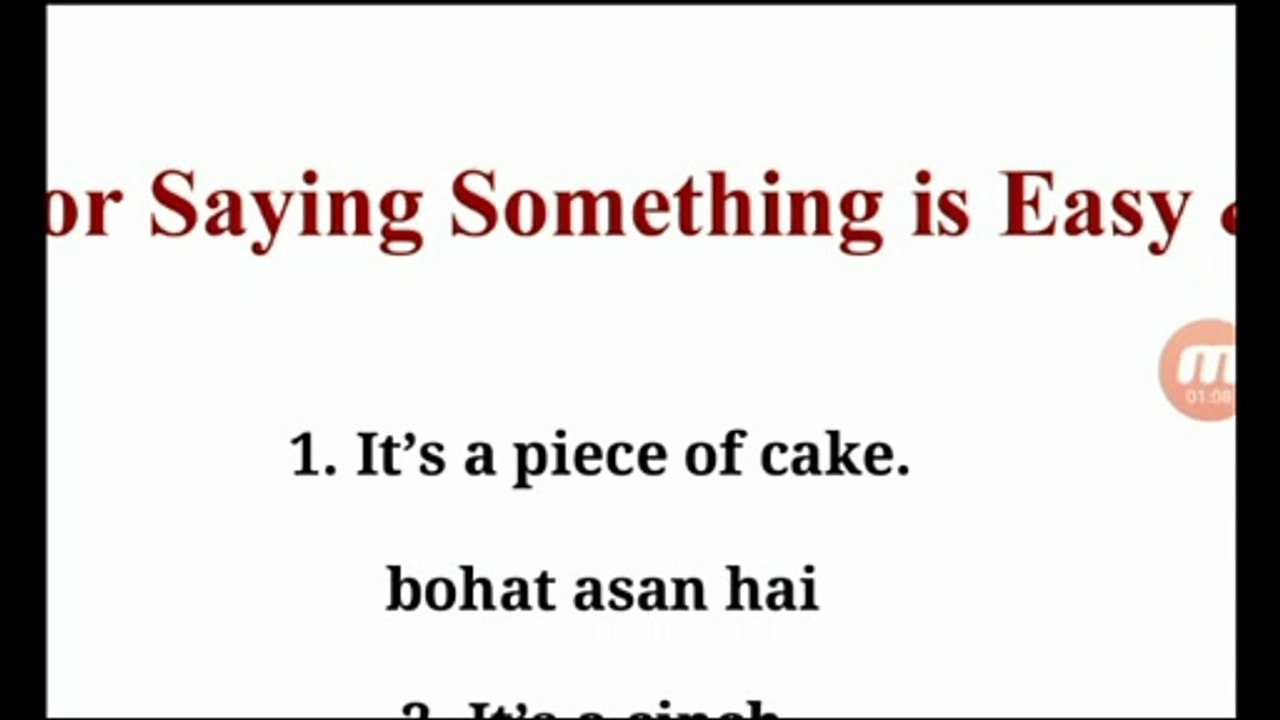 10 Phrases for Saying Something is Easy & Difficult