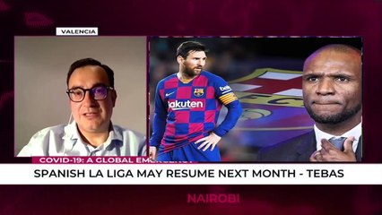 Spanish La Liga may resume next month - Tebas