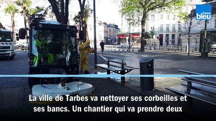 Tarbes passe ses bancs et ses corbeilles au virucide