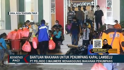 Bantuan Makanan untuk 113 Penumpang Kapal Lambelu yang Dikarantina Akibat Corona