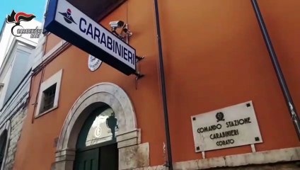 Corato (BA) - I carabinieri consegnano la pensione a 90enne (10.04.20)