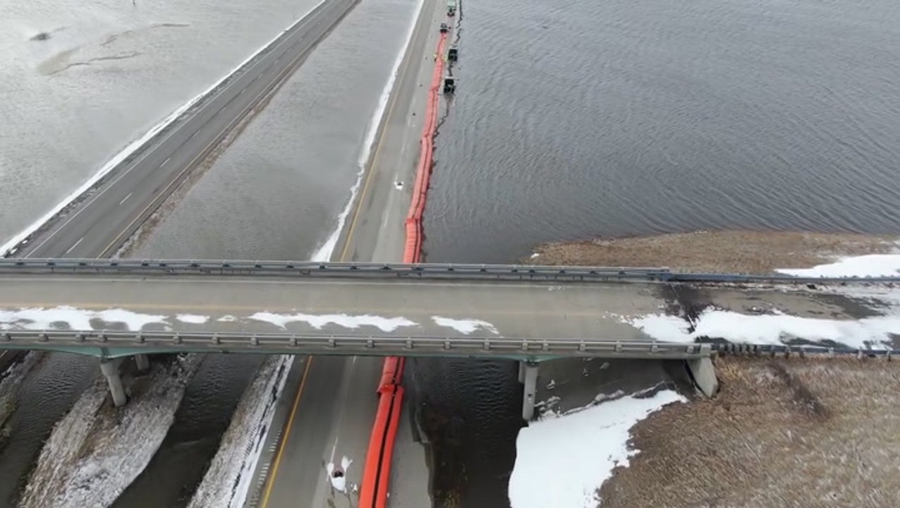 Interstate buried under floodwaters