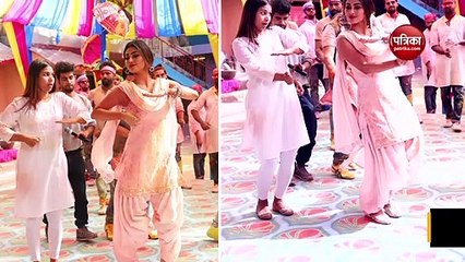 Mouni Roy, Varun Sharma  Sunny Singh shoot for the Holi song