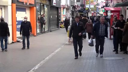 Samsun'da tedirgin eden kalabalık