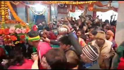 Devotee in basti Bhadeshwarnath temple on Mahashivratri