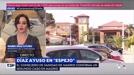 Ayuso, sobre el coronavirus el 26 de febrero: "Es más peligroso el miedo, que el propio virus"