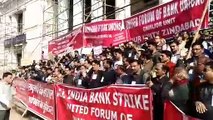 Bank Strike in gwalior