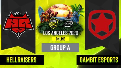 Dota2 - HellRaisers vs. Gambit Esports - Game 1 - Group A - EU:CIS - ESL One Los Angeles