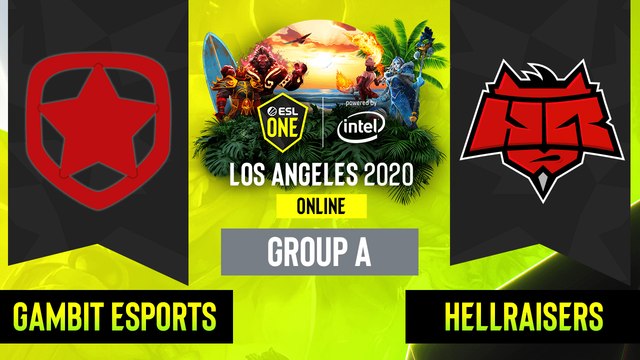 Dota2 - HellRaisers vs. Gambit Esports - Game 2 - Group A - EU:CIS - ESL One Los Angeles